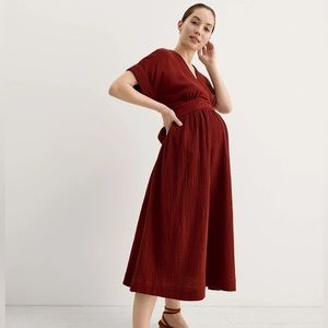 Maternity dress NWT. “The Carolina Dress”- color Brick